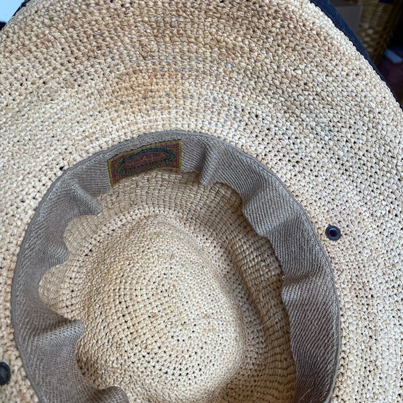 Scala Collezione Vintage Raffia Straw Sun Beach Vacation Resort Hat - Picture 16 of 16
